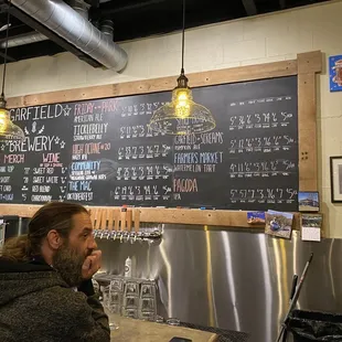 a man sitting at the bar