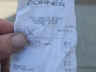 Street Corner Market At The Banks