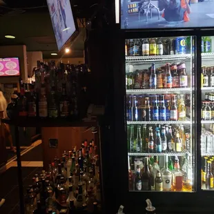 Just a fridge of beers and football American!