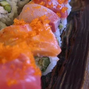 a variety of sushi