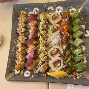 sushi and sashimi, food, sashimi, sushi