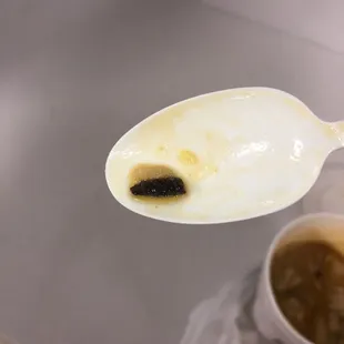 a spoon full of food