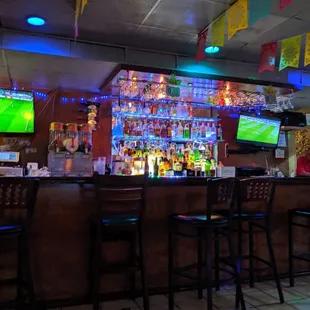 Small bar area.
