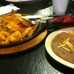 Shrimp fajitas!!