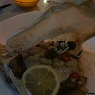 White Sea Bass alla Cartocchio