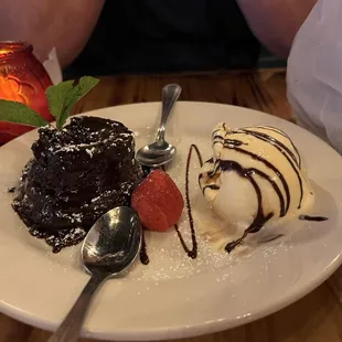dessert lava cake