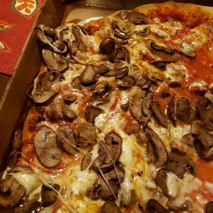 We love Garibaldi's pizza but sadly the last two Door Dash orders looked like the driver was riding on 2 wheels. Still tasted great.