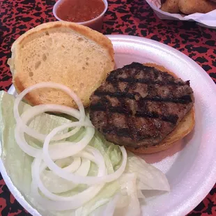 Turkey Burger no tomato and no ketchup
