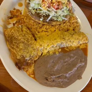 Grande combo #14 - tostada, tamale, enchilada