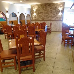 View looking towards the front from the back hallway.