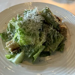 Half of a Traditional Caesar Salad