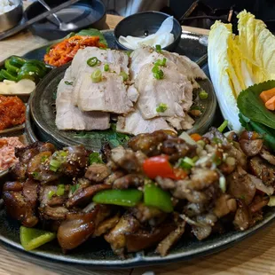Bossam + suyuk jokbal