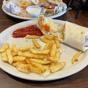 Crazy chicken wrap.. awful