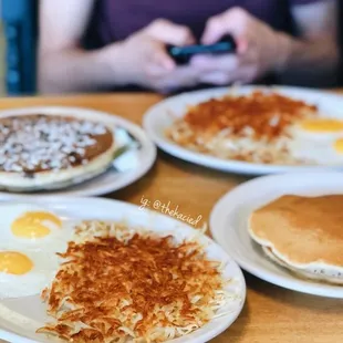 pancakes, food