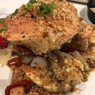 Garlic and pepper crab. Yum!