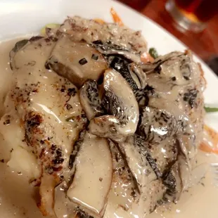 My favorite place in town! Sage chicken  and New York steak