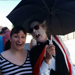 Got to meet the bravest vampire at garlic fest!