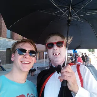 Spotted this undead bloodsucker in the shade