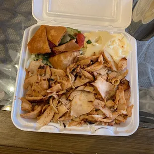 BBQ Chicken Shawarma plate