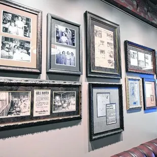 History Gallery, showcasing the past life of the building and the people who worked here