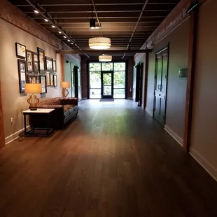 hallway between the Lounge and one of the event rooms