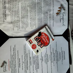 Wisconsin Supper Club Chaser Dining - Garmisch USA - Lake Nemakagon - German menu - Cable WI