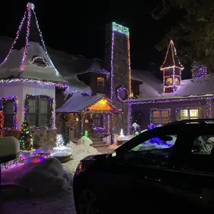 All lit up