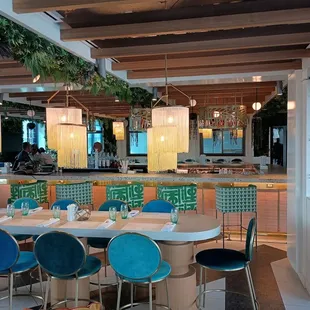 interior, sushi and sashimi