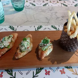 Croissant Lobster Rolls. About the size I'd expect for $25 in a fancy restaurant.