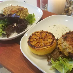Maryland Crab Cake, Remoulade, Charred Lemon