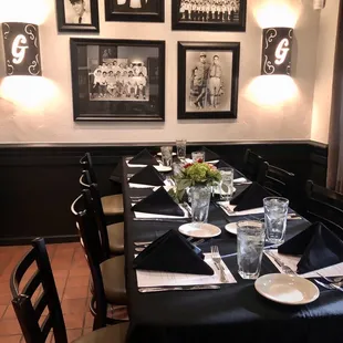 a formal dining room