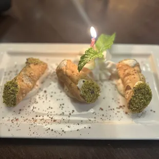 Birthday Cannoli
