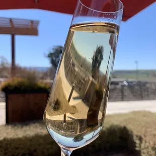 Sparkling &amp; white ($12) - perfect choice on a slightly warm day!