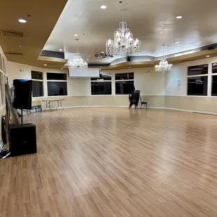 The grand ballroom with room for 160 people