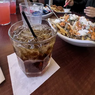 Carne asada fries with jack and coke