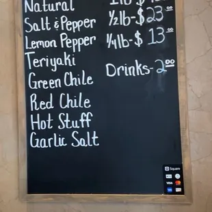 price list