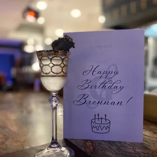 Pure Belvedere Single Estate Rye Vodka &amp; Caviar and birthday card