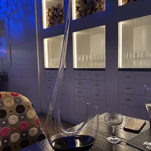 A beautiful wine decanter