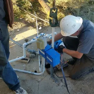 Working on a Well pump