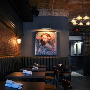 the interior of the restaurant