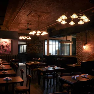 the interior of the restaurant