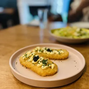 Hashbrown with caviar
