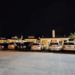 Parking lot was full