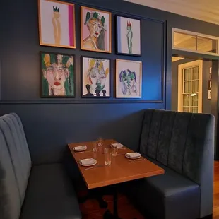 Booth next to bar