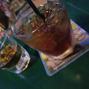 CROWN &amp; COKE .. SHOT OF JACK