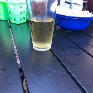 Popcorn on the patio