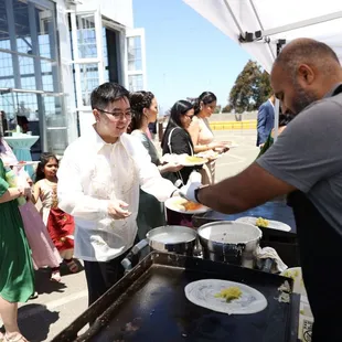 Outdoor dosa service/live station