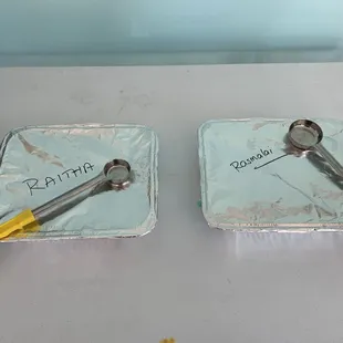 Food comes in a tray