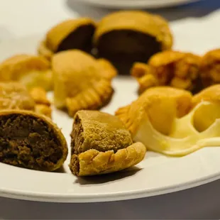 Empanadas : Shrimp , cheese and Beef