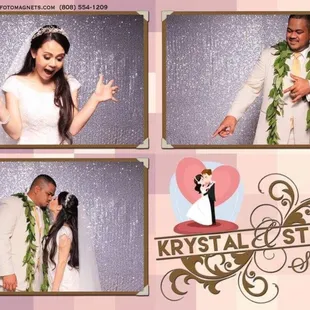 Wedding magnet photobooth